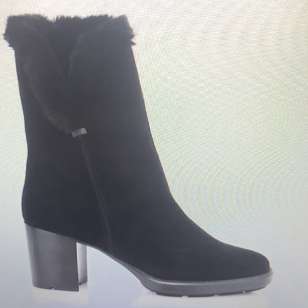 Ilisha Faux Fur-Lined Suede Boots